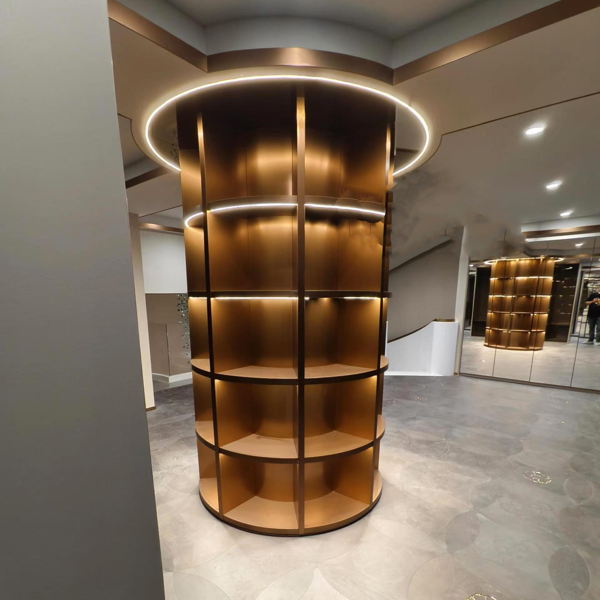 Stainless Steel Display Cabinet for Commercial Space