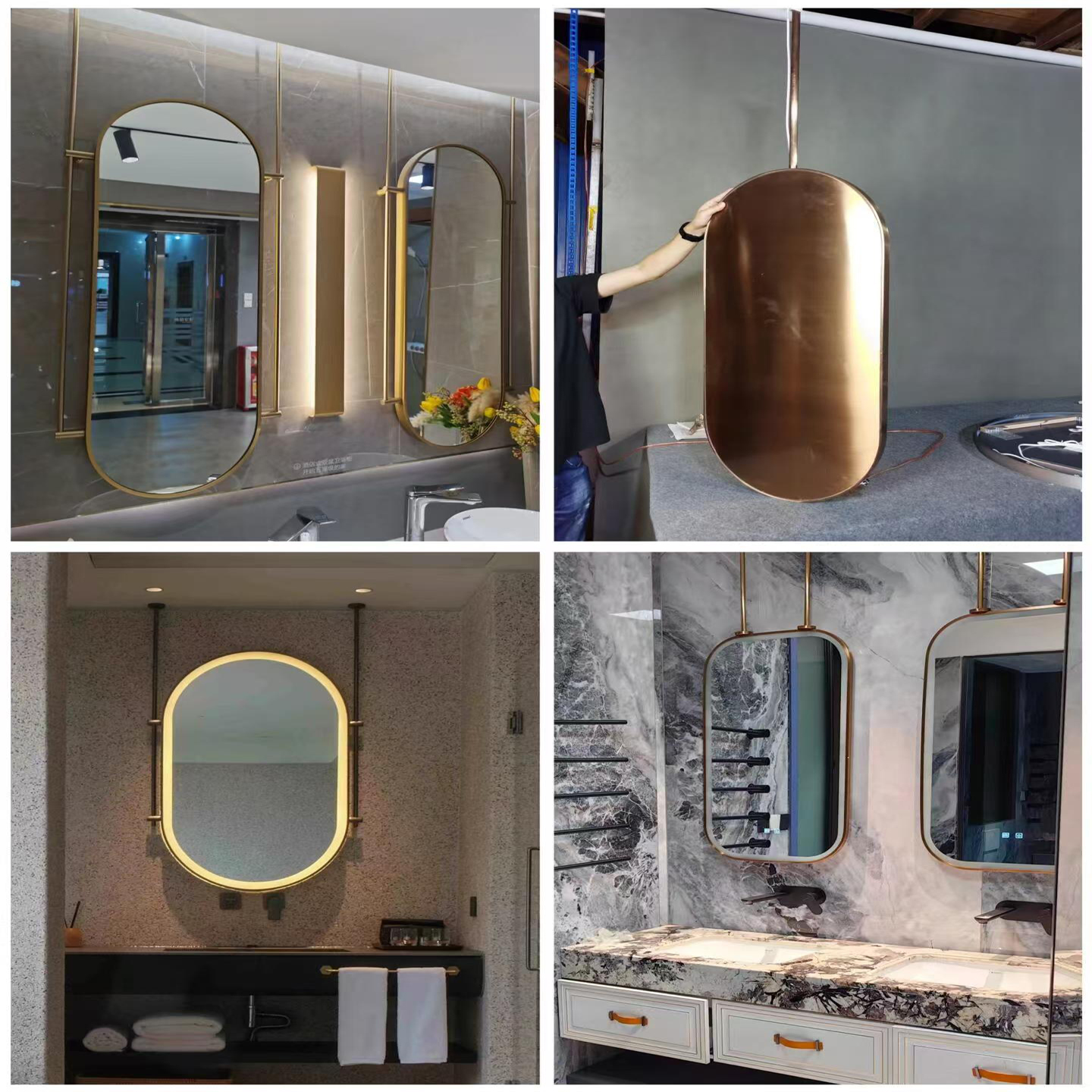 Bathroom Mirror Stainless Steel Frame