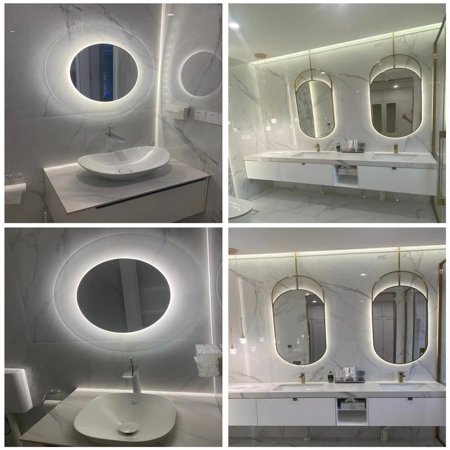 Bathroom Mirror Stainless Steel Frame