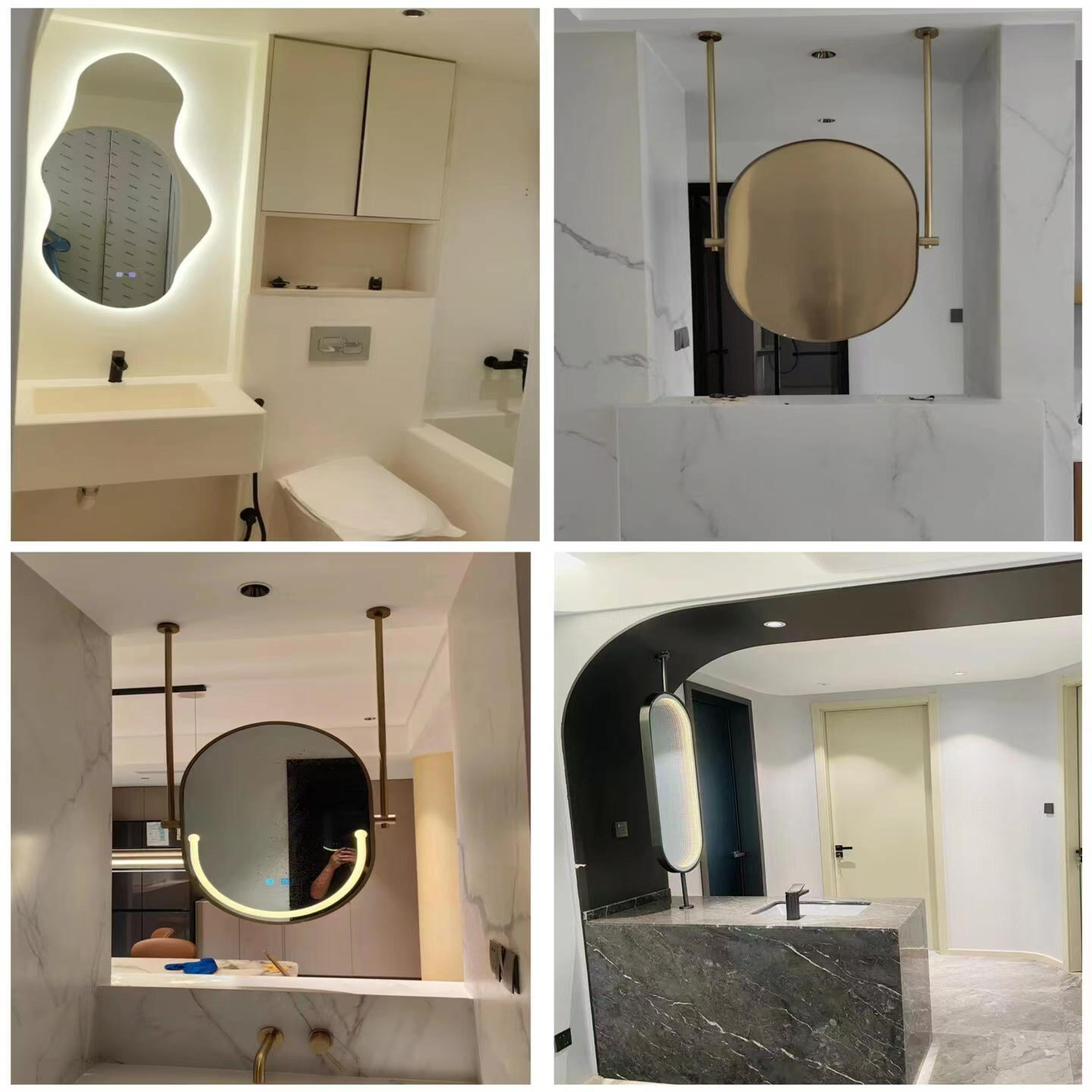 Bathroom Mirror Stainless Steel Frame