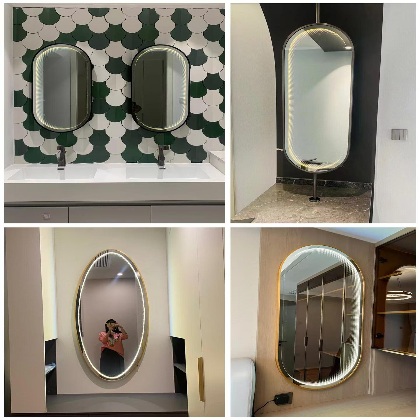 Bathroom Mirror Stainless Steel Frame