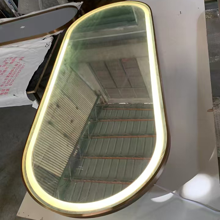 Shopping Center Stainless Steel Framed Mirror