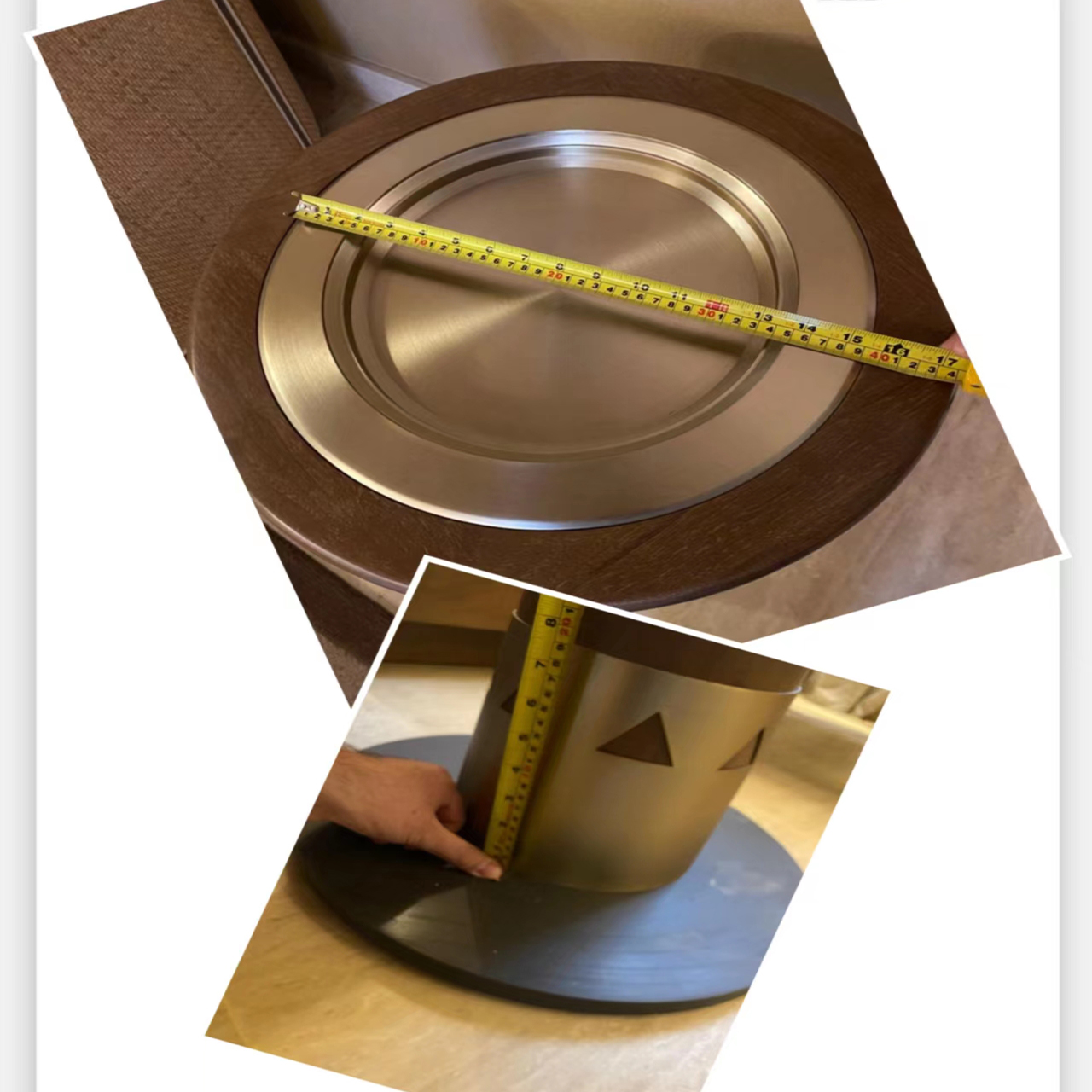 Bronze Metal Tray for Table